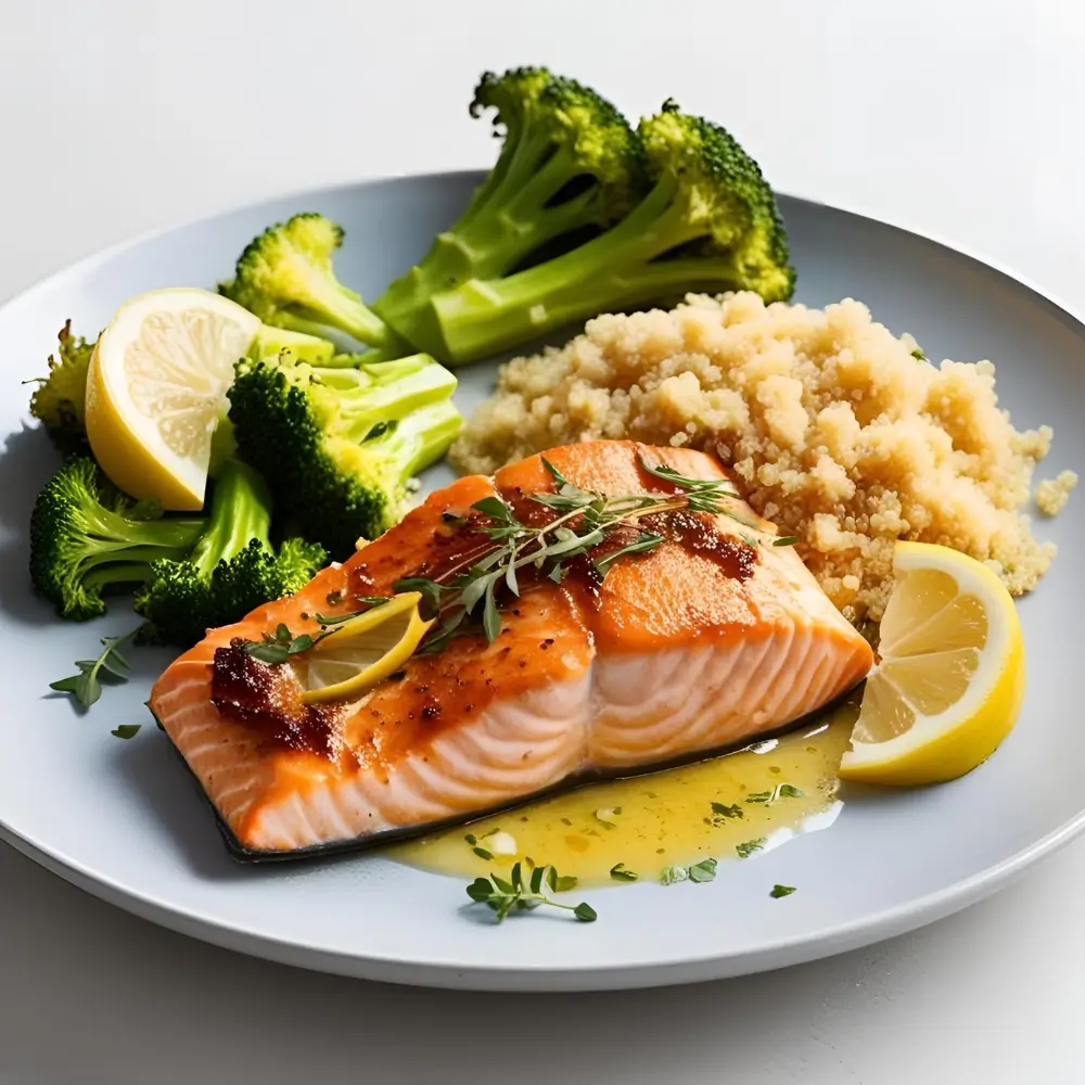 Recipe 2 - Baked Salmon With Quinoa And Broccoli