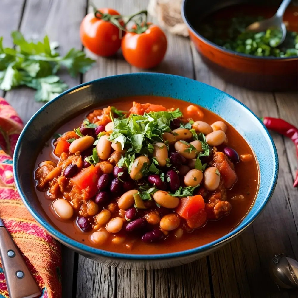 8-Ingredient Harissa Bean Chili