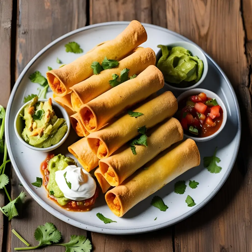 Air Fryer Chicken Taquitos