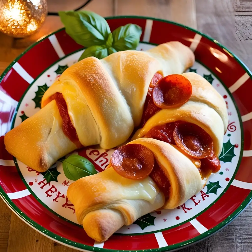 Pizza Candy Cane Crescent