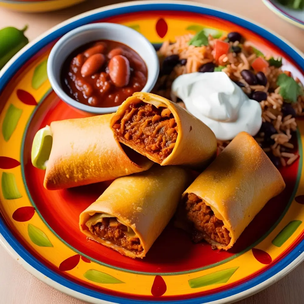 Air Fryer Chimichangas