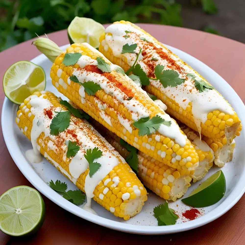 Air Fryer Mexican Street Corn On The Cob