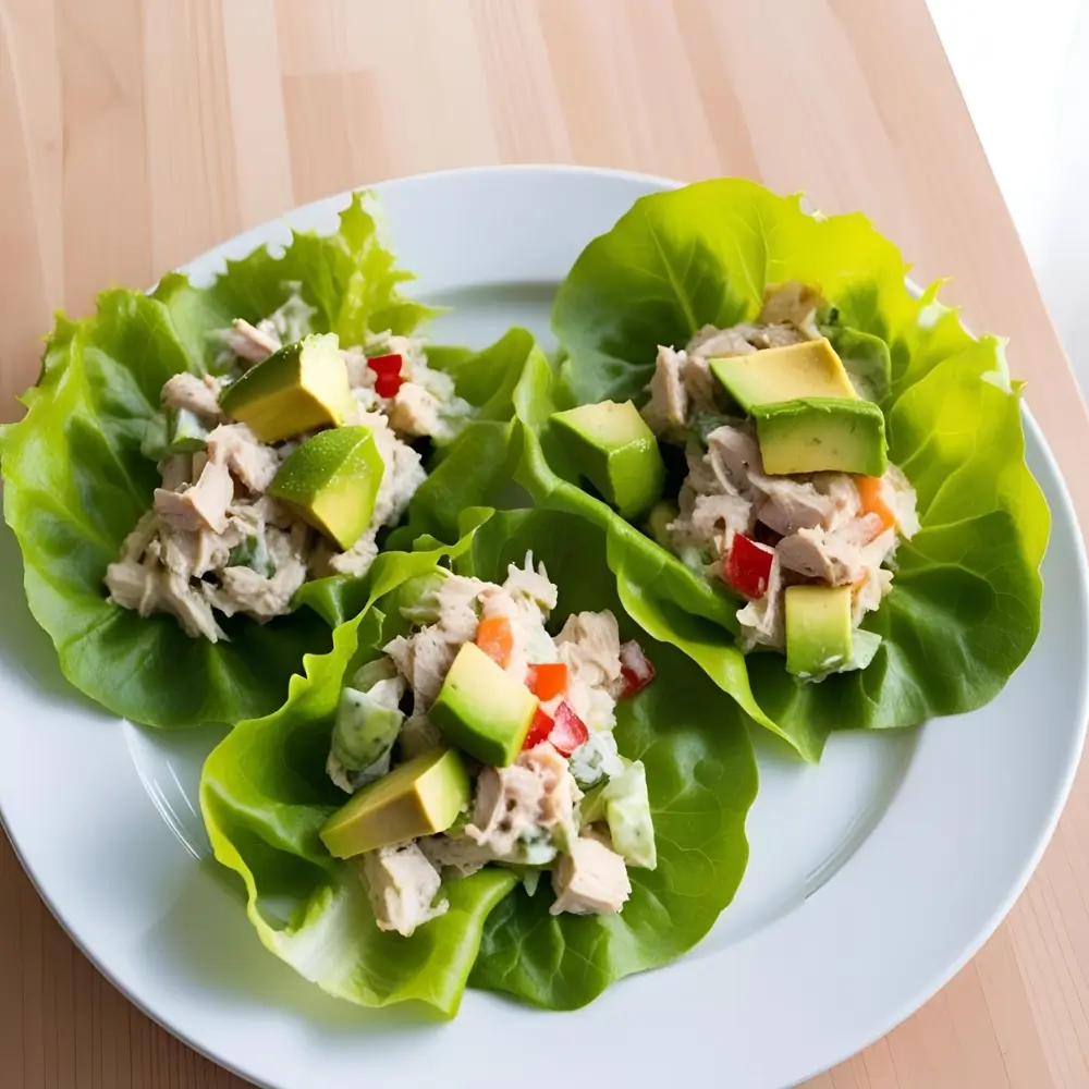 Healthy Tuna Lettuce Wraps