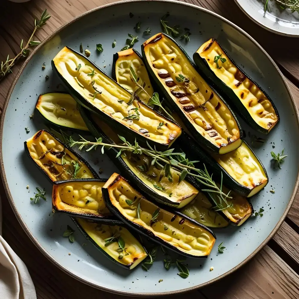 Roasted Zucchini with Herbs