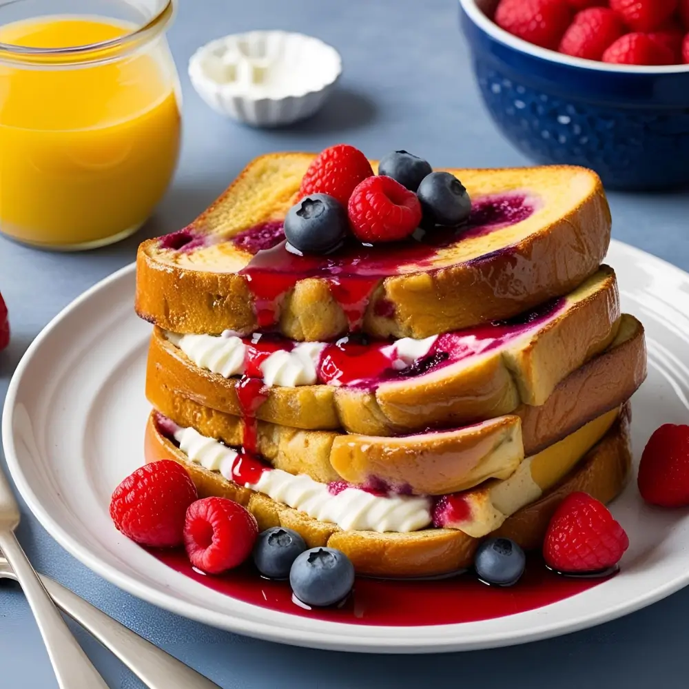 Stuffed Hawaiian Sweet Bread French Toast