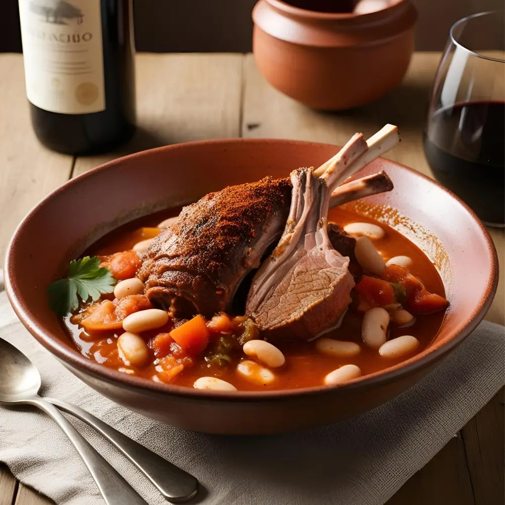 Spanish Lamb Shoulder & Beans