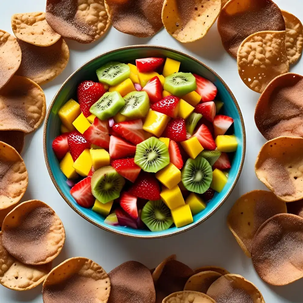 Fruit Salsa With Cinnamon Chips