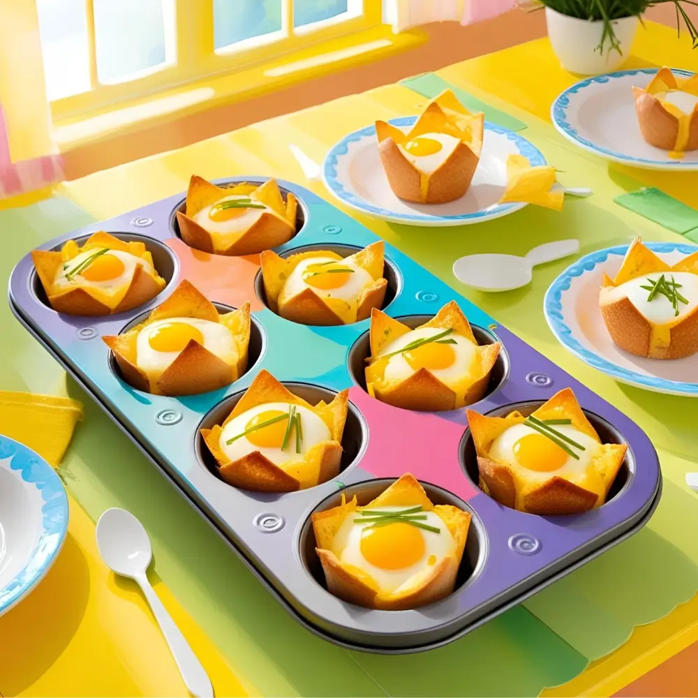 Cheesy Bread Egg Cups
