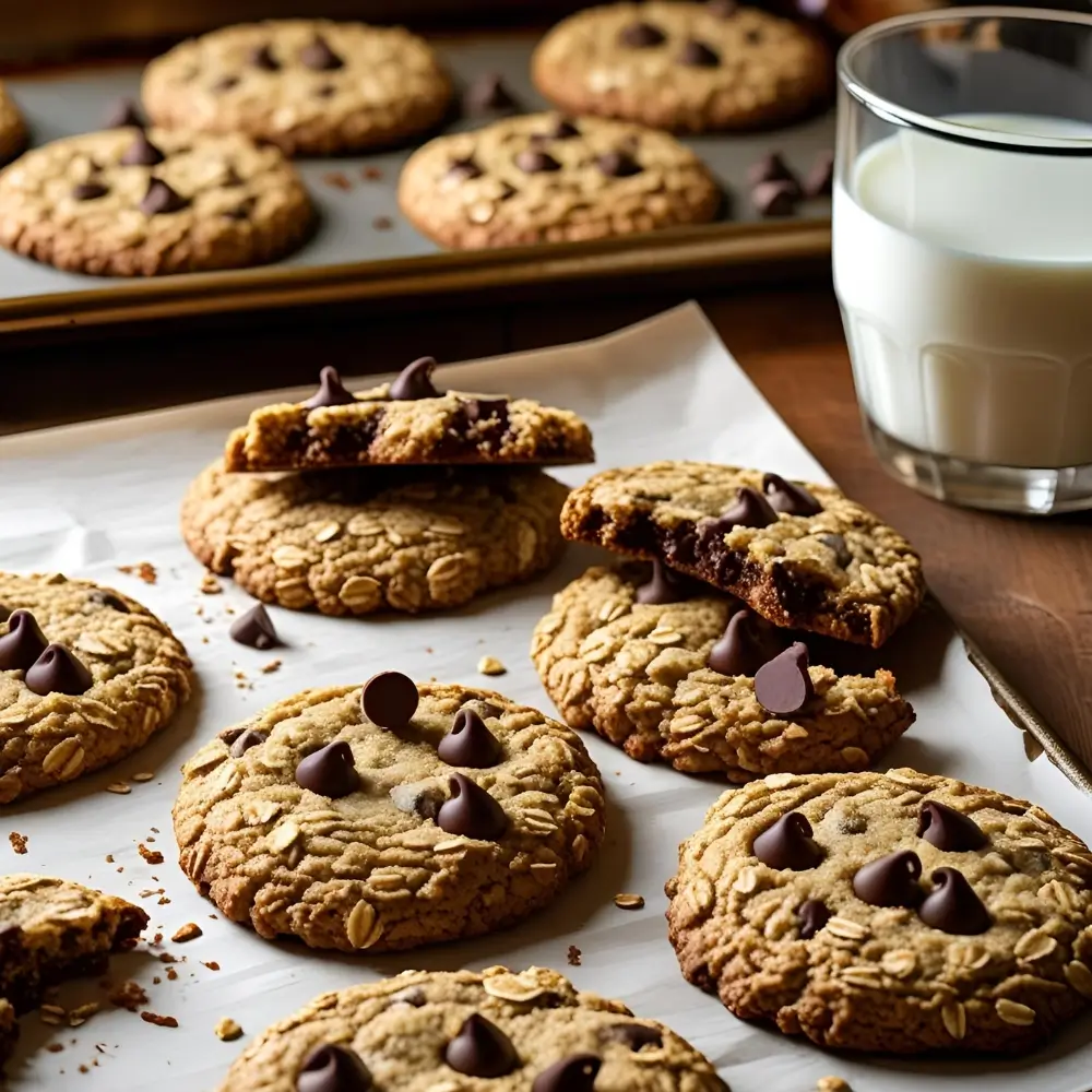 Oat Choc Chip Cookies
