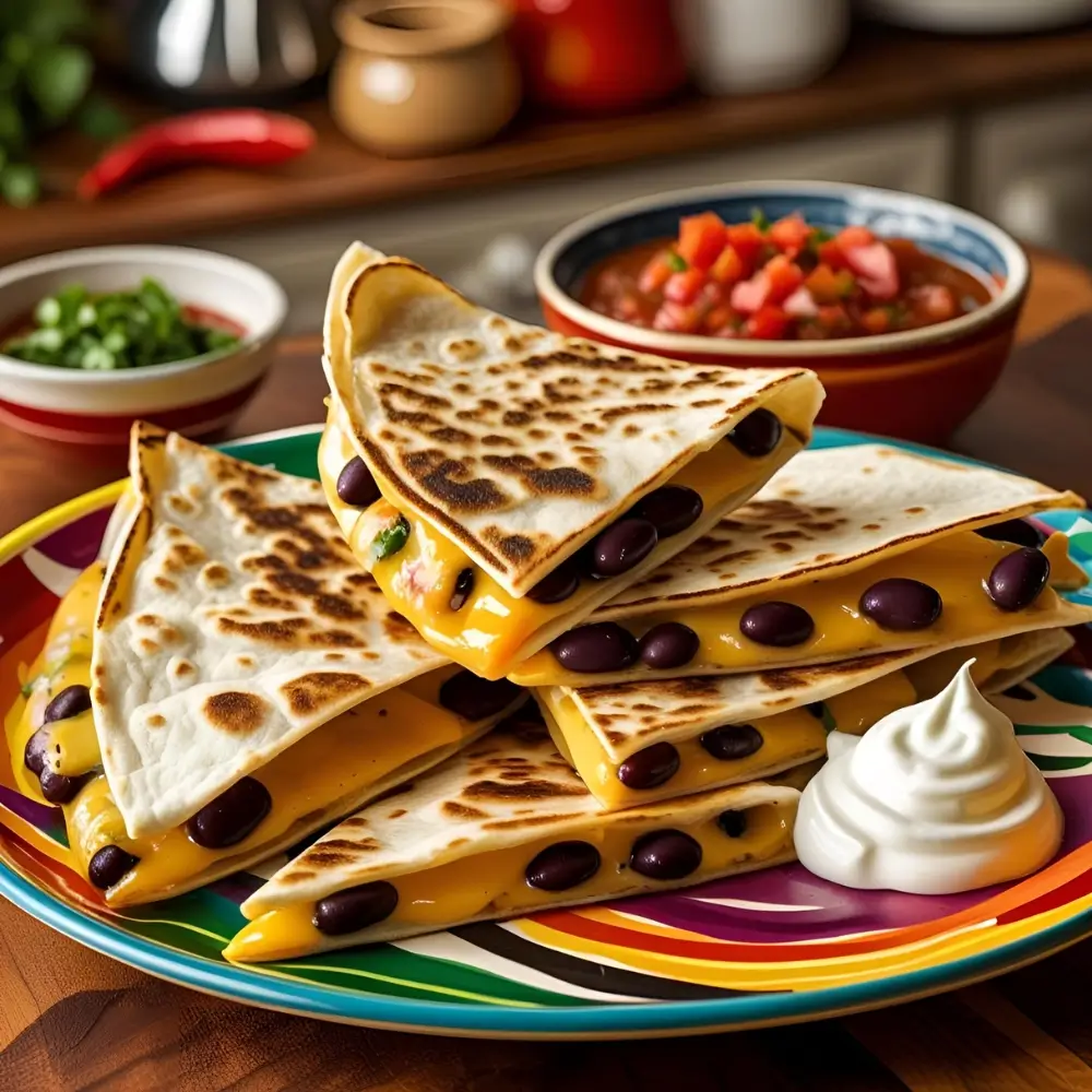 Black Bean And Cheese Quesadillas
