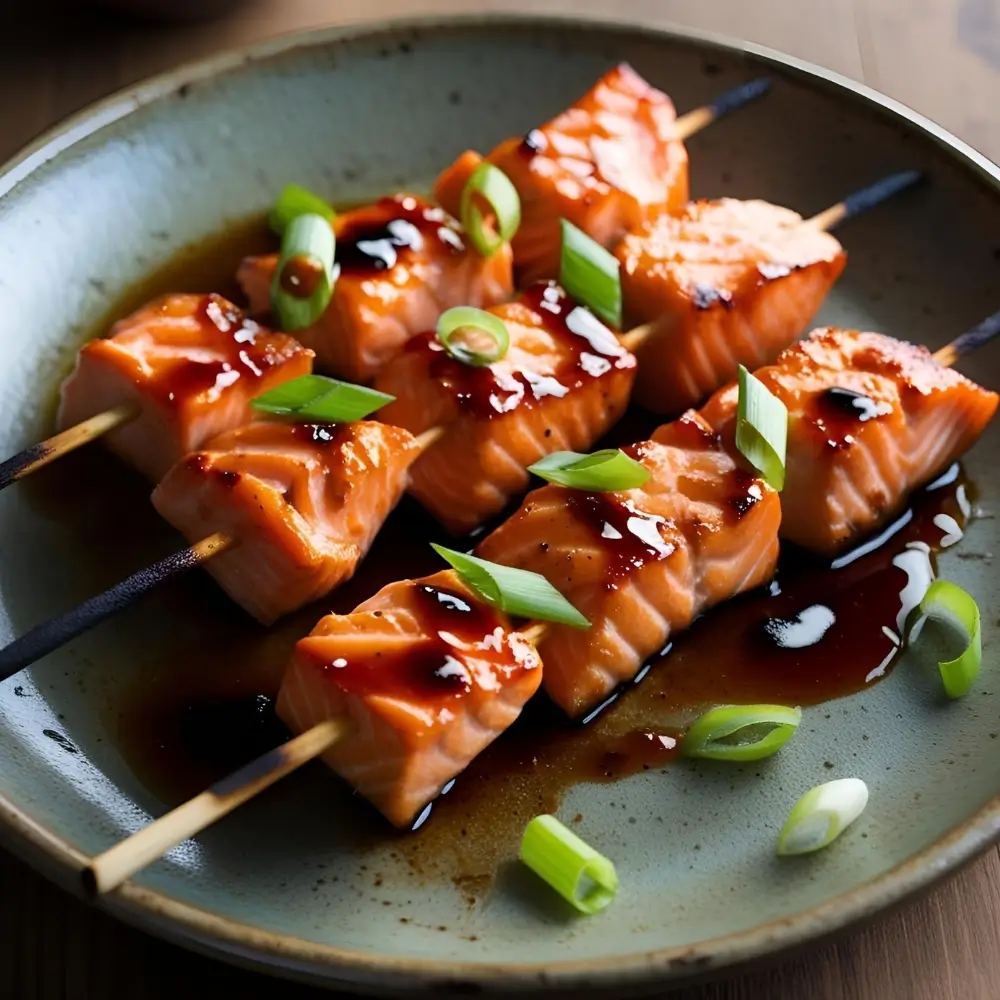 Salmon Yakitori