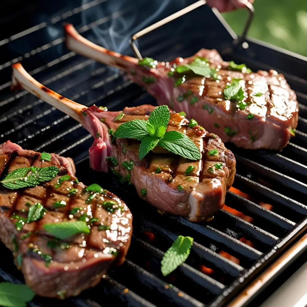 BBQ Minty Garlic Lamb