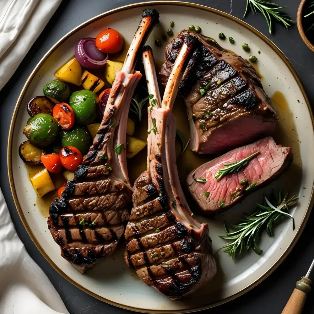 Grilled Leg Of Lamb Steaks