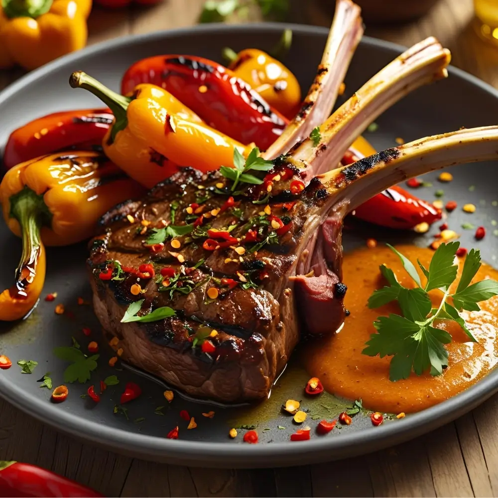 Spicy Lamb Steak