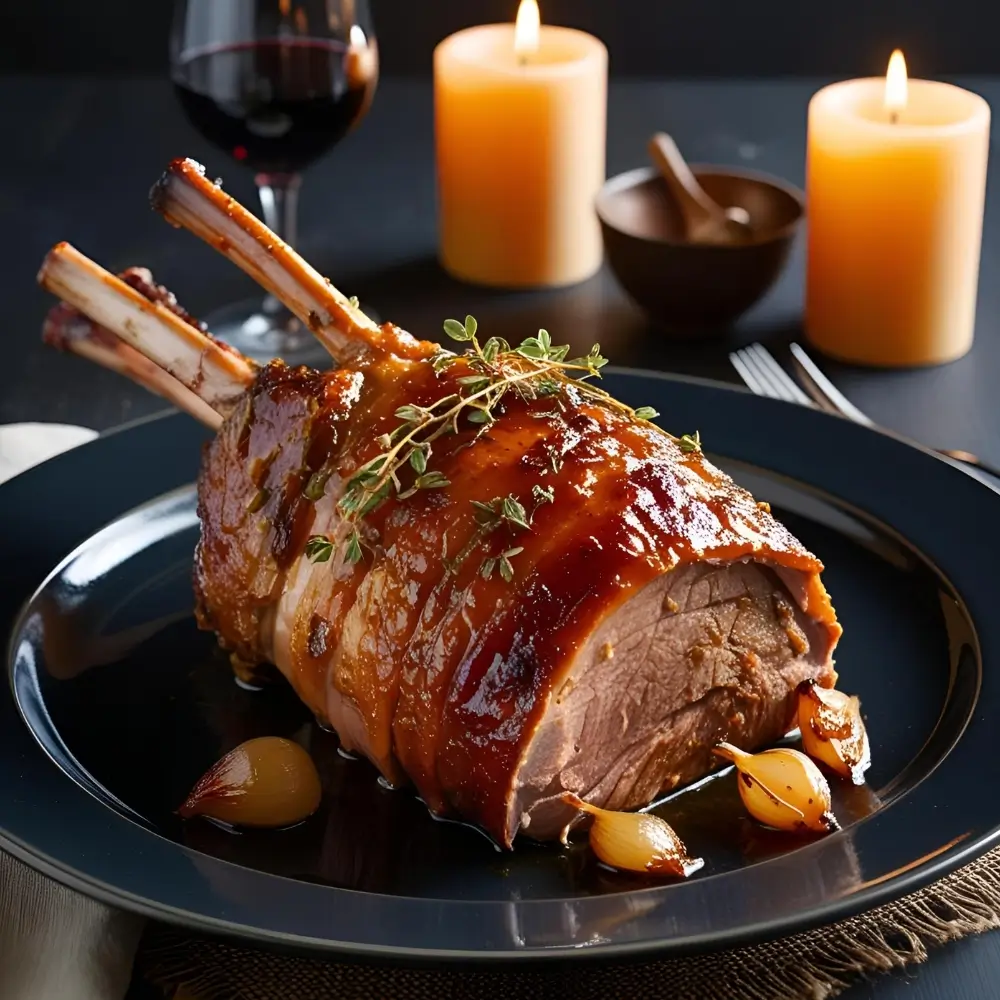 Honey-Glazed Slow-Cooked Lamb