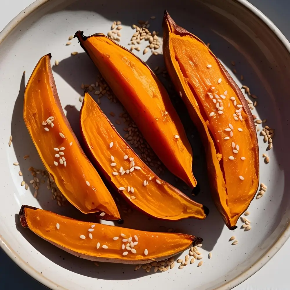 Miso-Glazed Sweet Potatoes