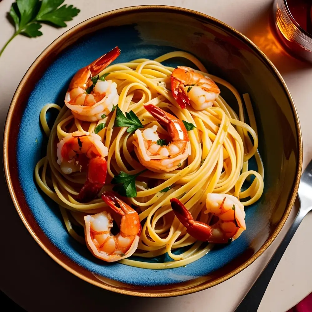 Chilli Prawn Linguine