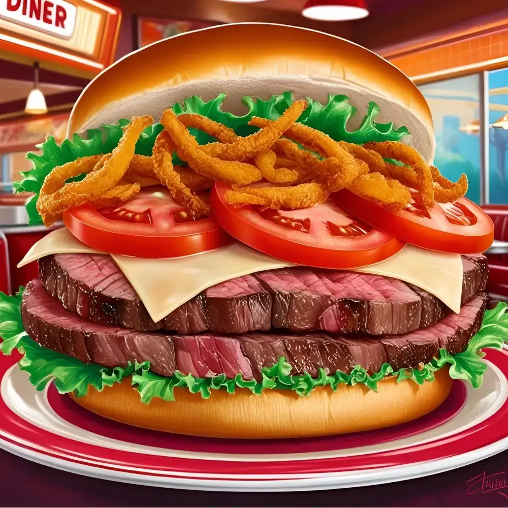 Steakhouse Fully Loaded Ribeye Sandwich