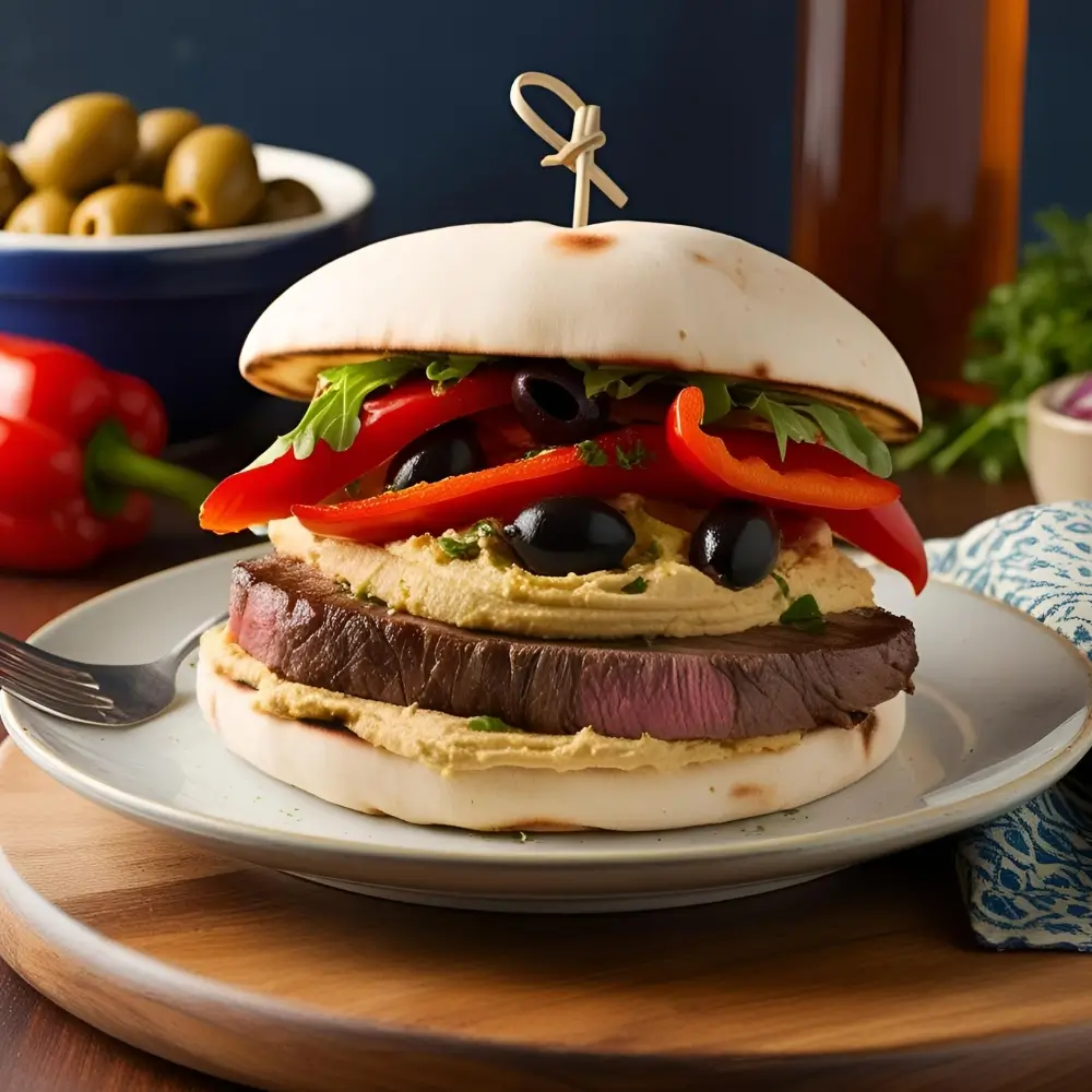 Mediterranean Steak Sandwich
