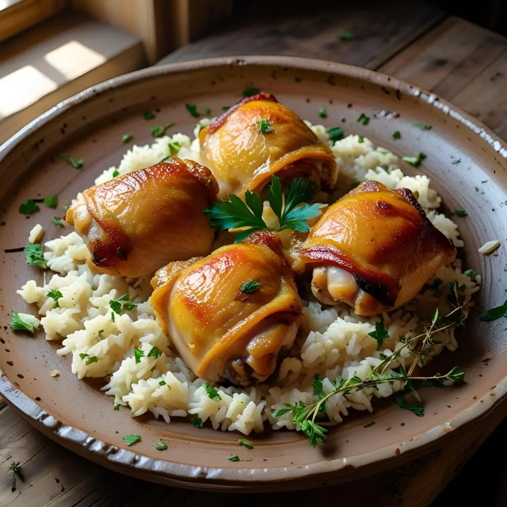 Oven-Baked Chicken And Rice