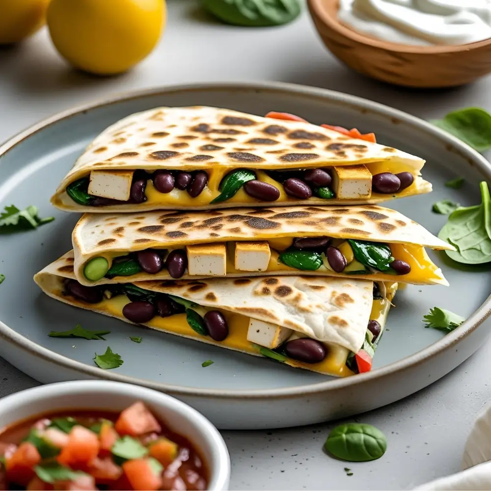 High-Protein Vegetarian Quesadilla