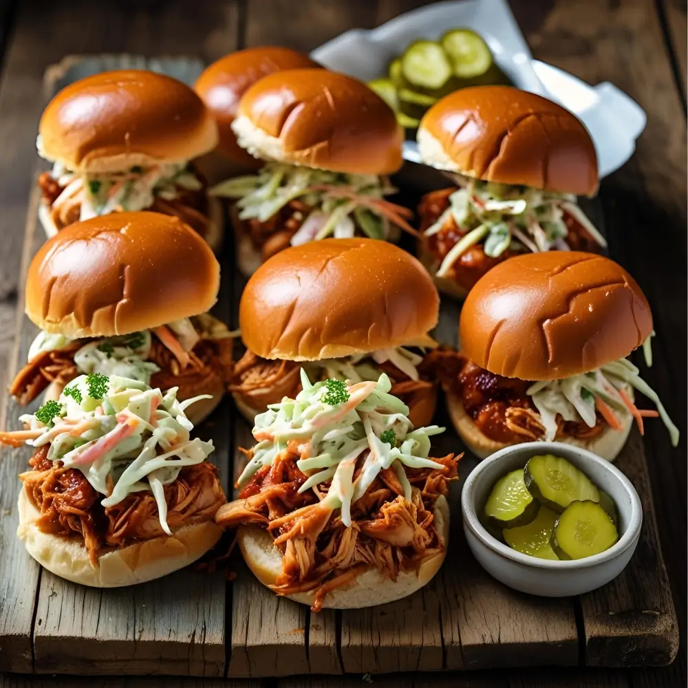 BBQ Pulled Chicken Sliders