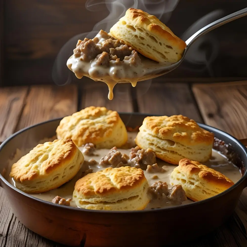 Biscuits And Gravy Casserole