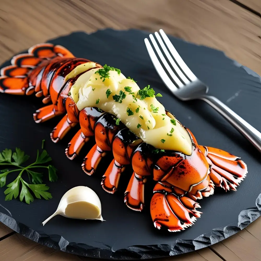 Garlic Butter Grilled Lobster Tail
