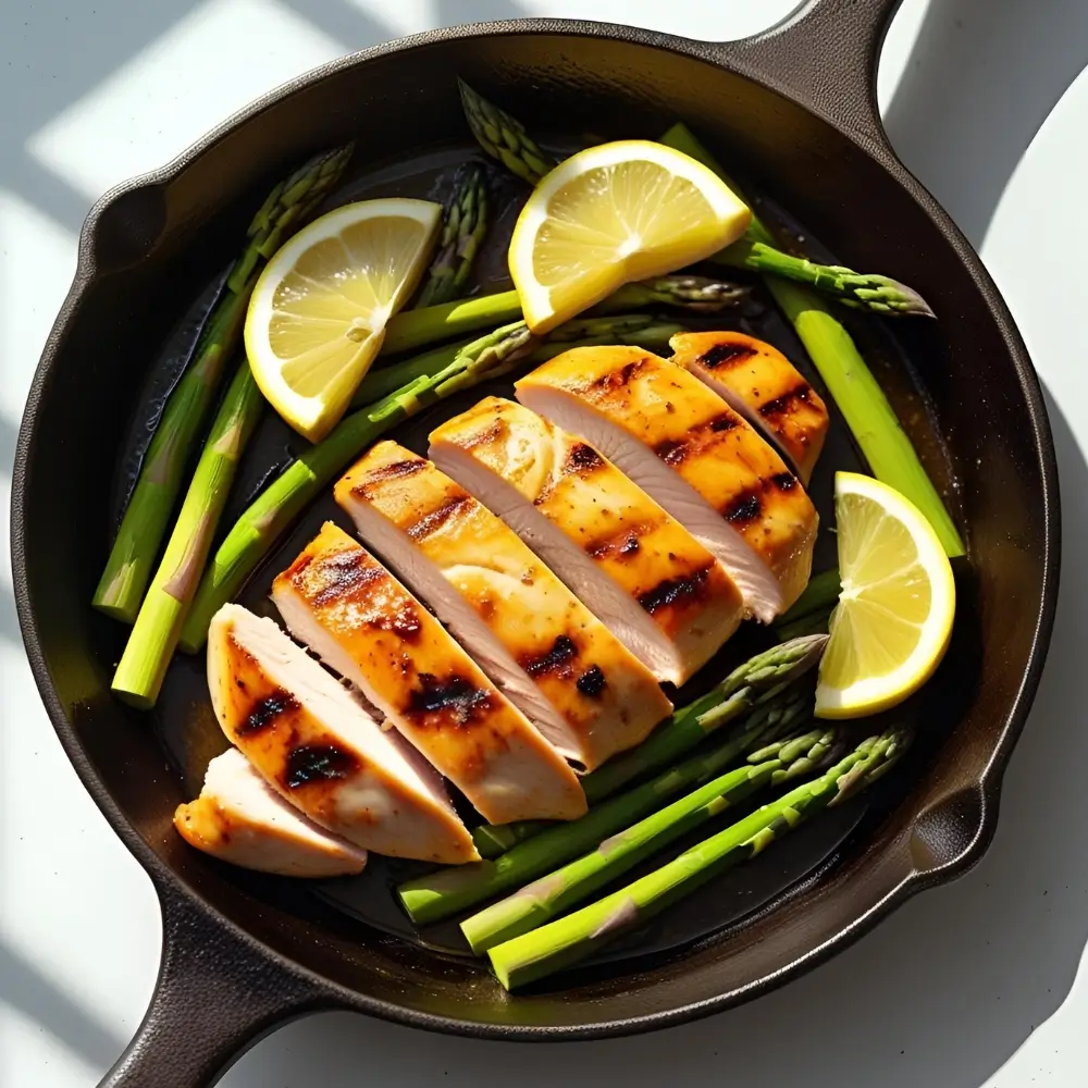 One-Pan Lemon Herb Chicken And Asparagus