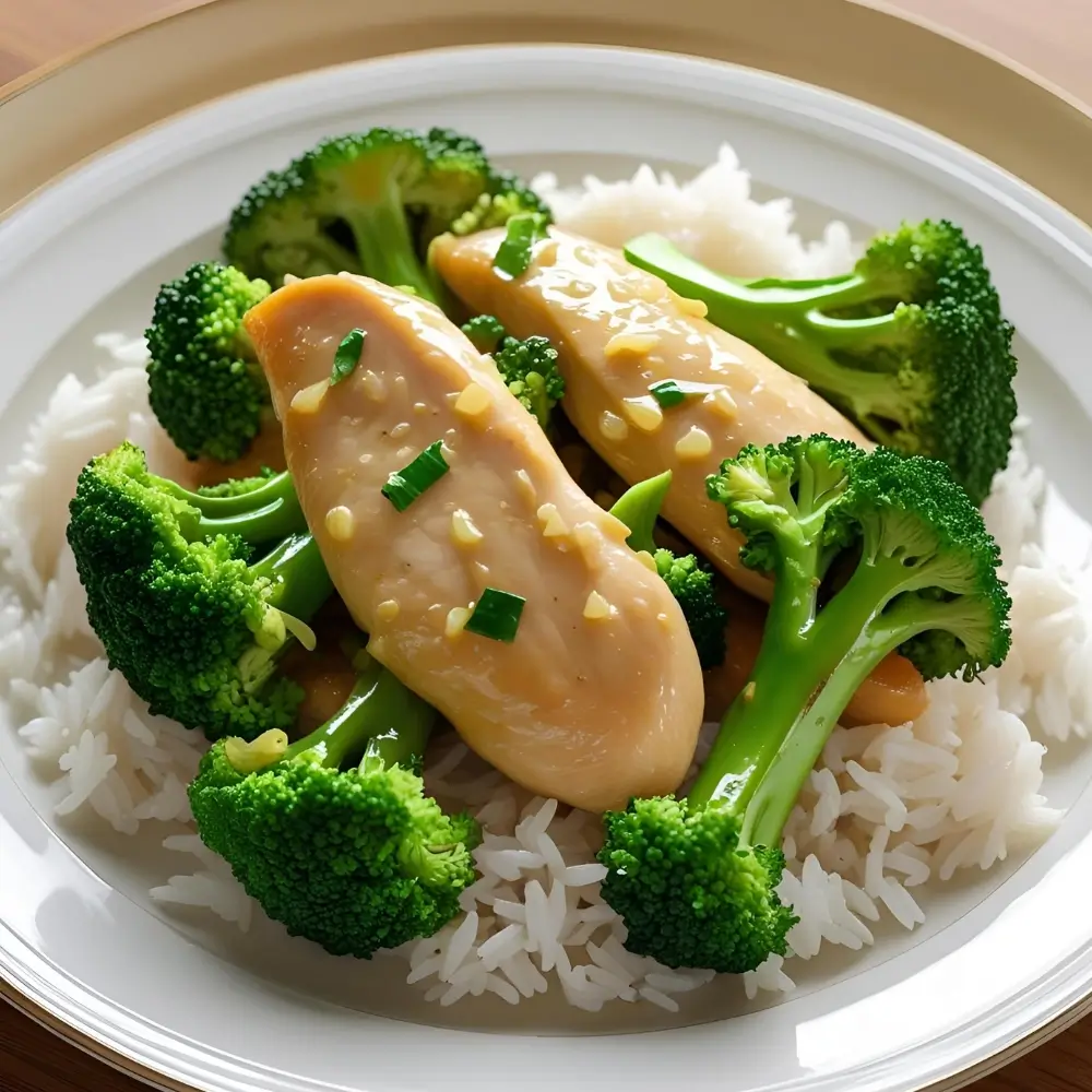 Chicken And Broccoli With White Sauce