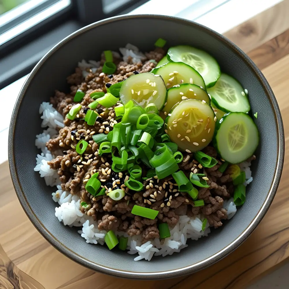 Easy Korean Ground Beef Bowl
