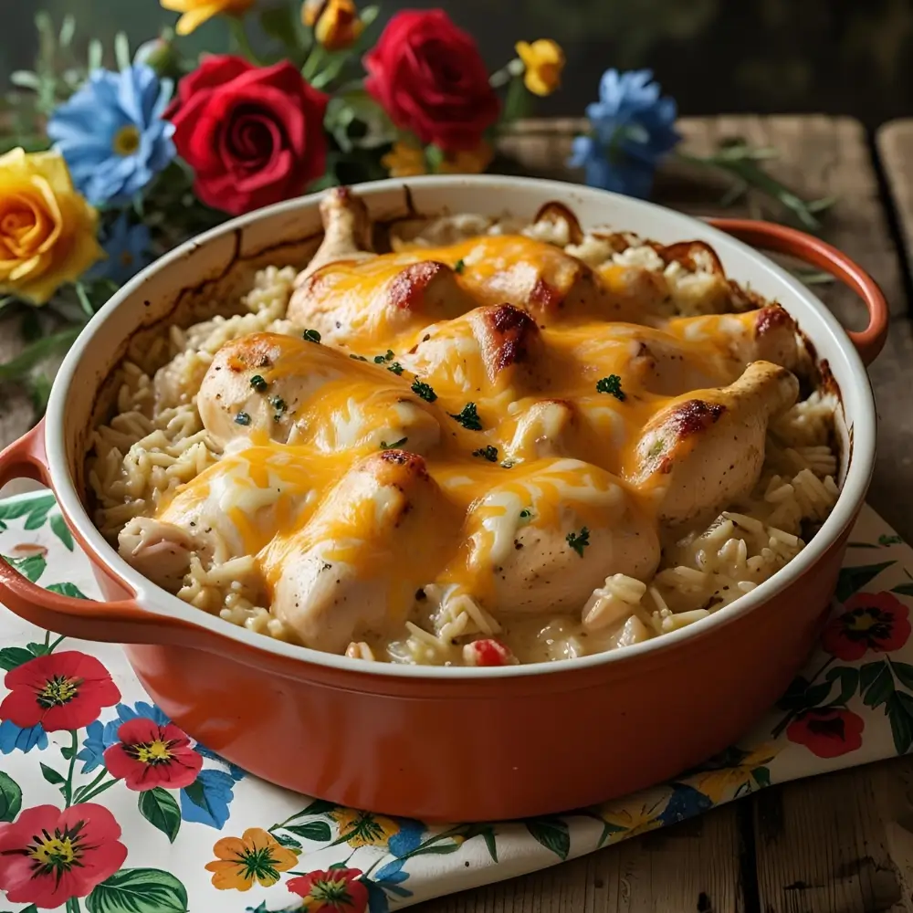 Mamaw’s Chicken And Rice Casserole