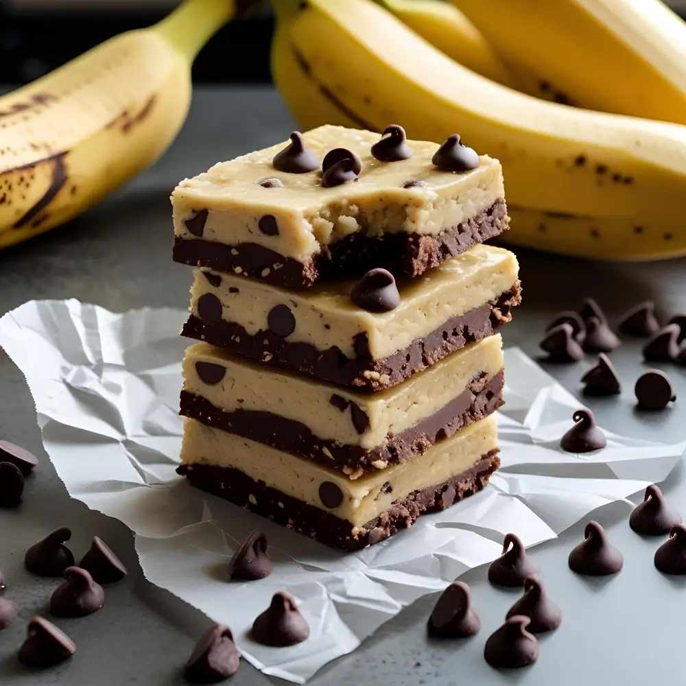 Banana Chocolate Chip Protein Bars