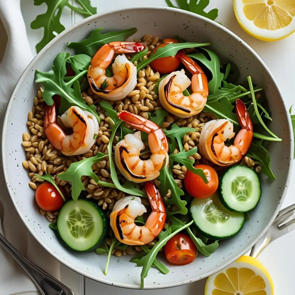 Shrimp And Farro Salad