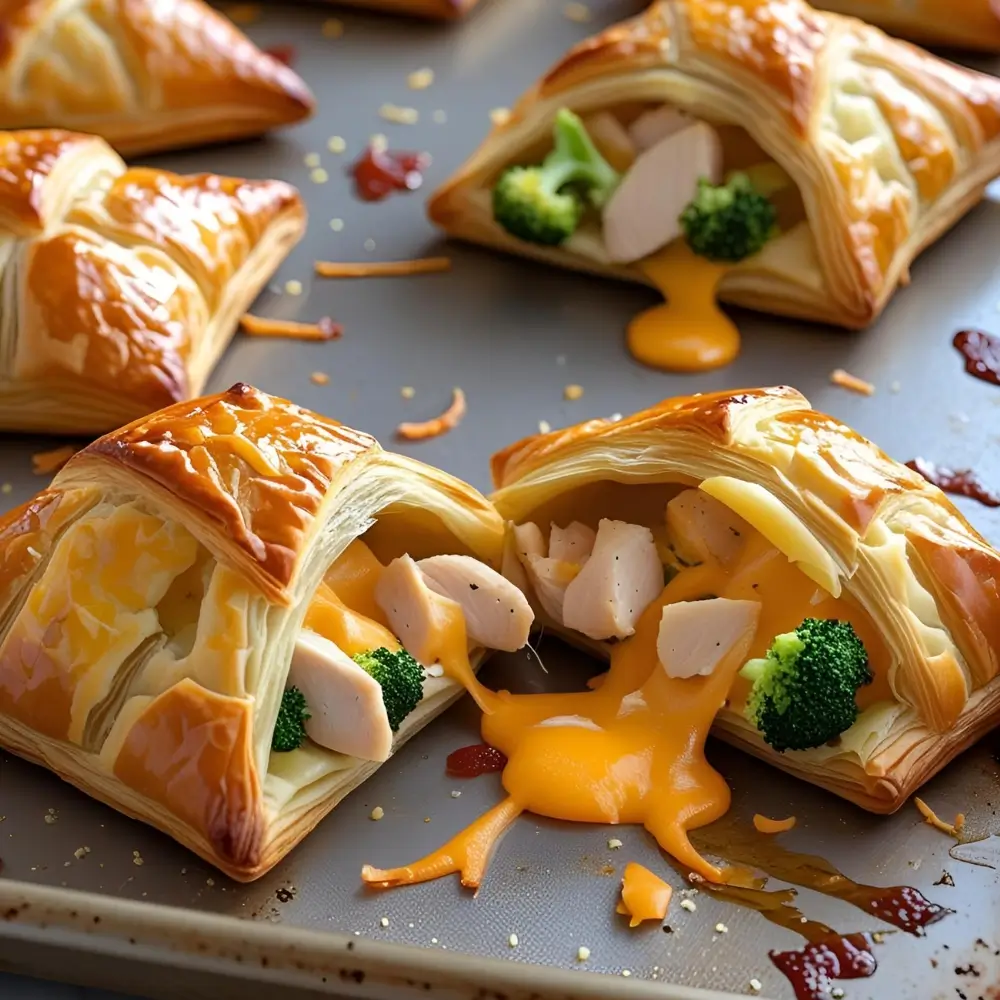 Chicken Broccoli Cheddar Pockets