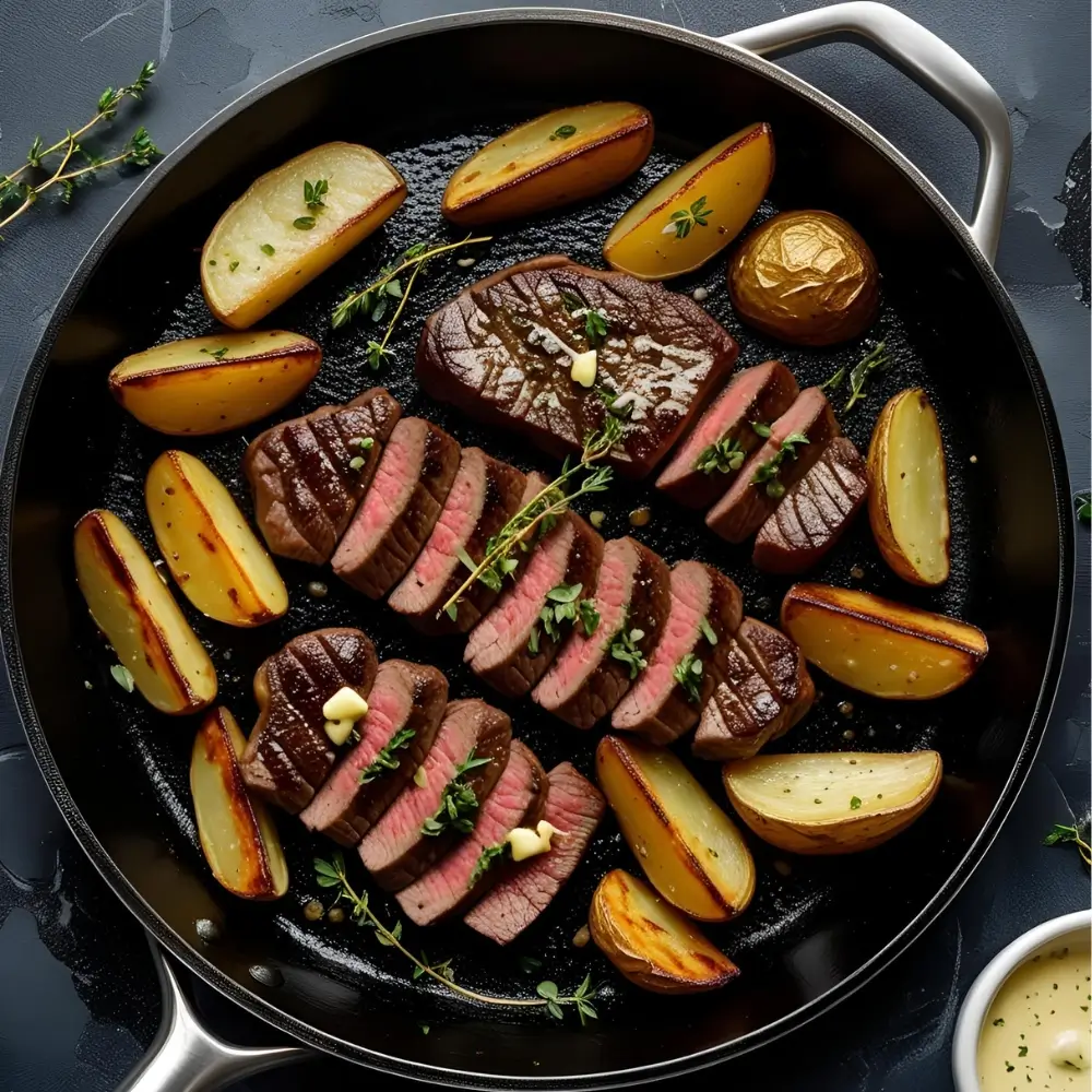 Skillet Steak And Potatoes
