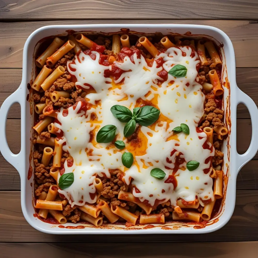 Baked Ziti With Spicy Ground Turkey
