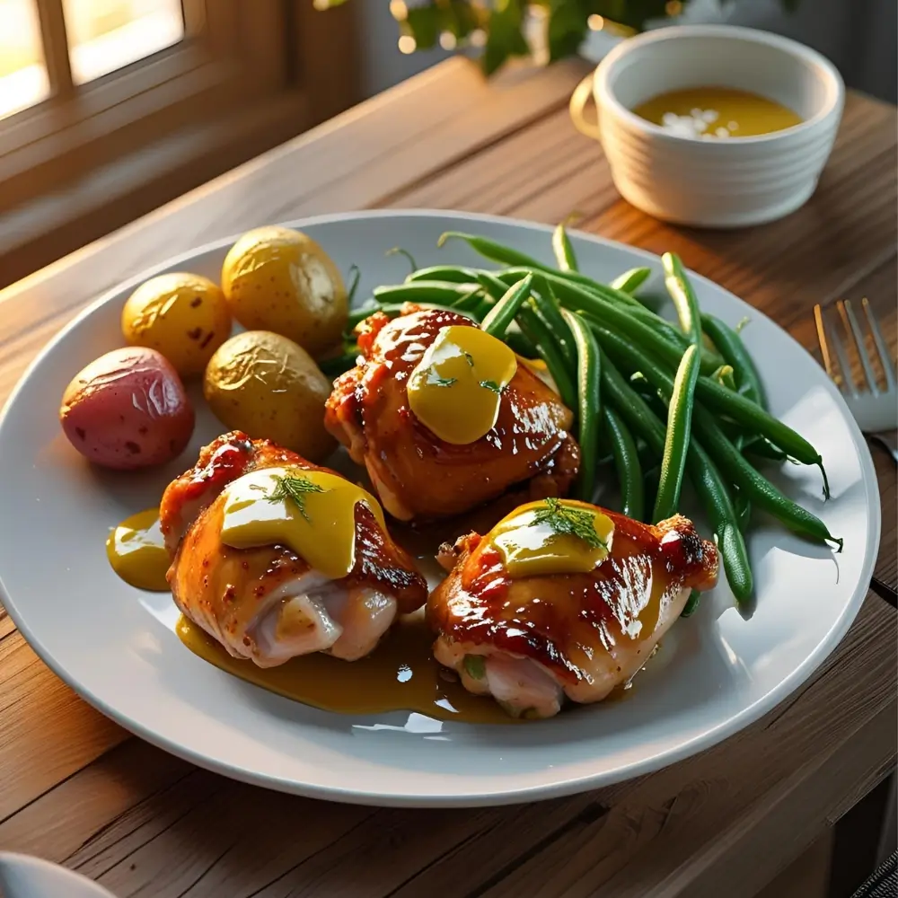 Honey Mustard Chicken Thighs