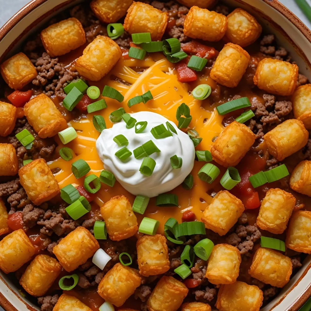 Taco Tater Tot Casserole