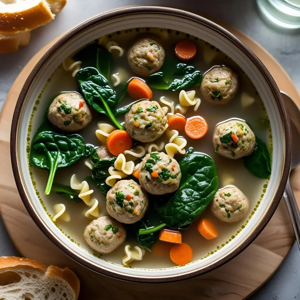  Italian Wedding Soup With Turkey Meatballs
