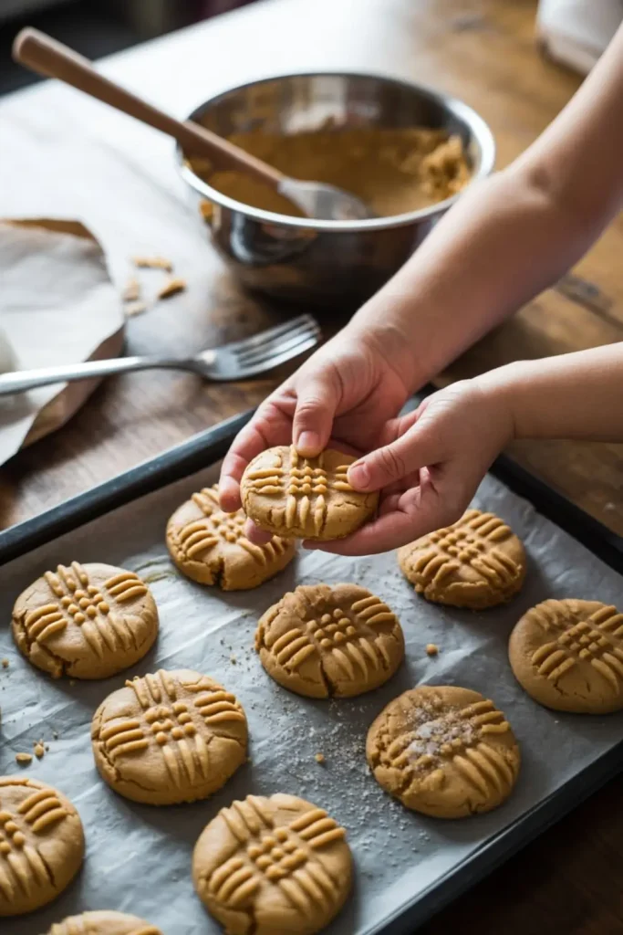 Three Ingredient Peanut Butter Cookies