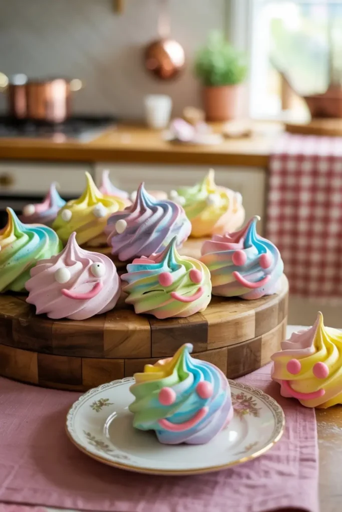 Unicorn Poo Meringues