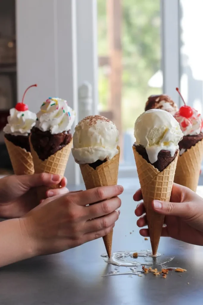 Brownie Cones