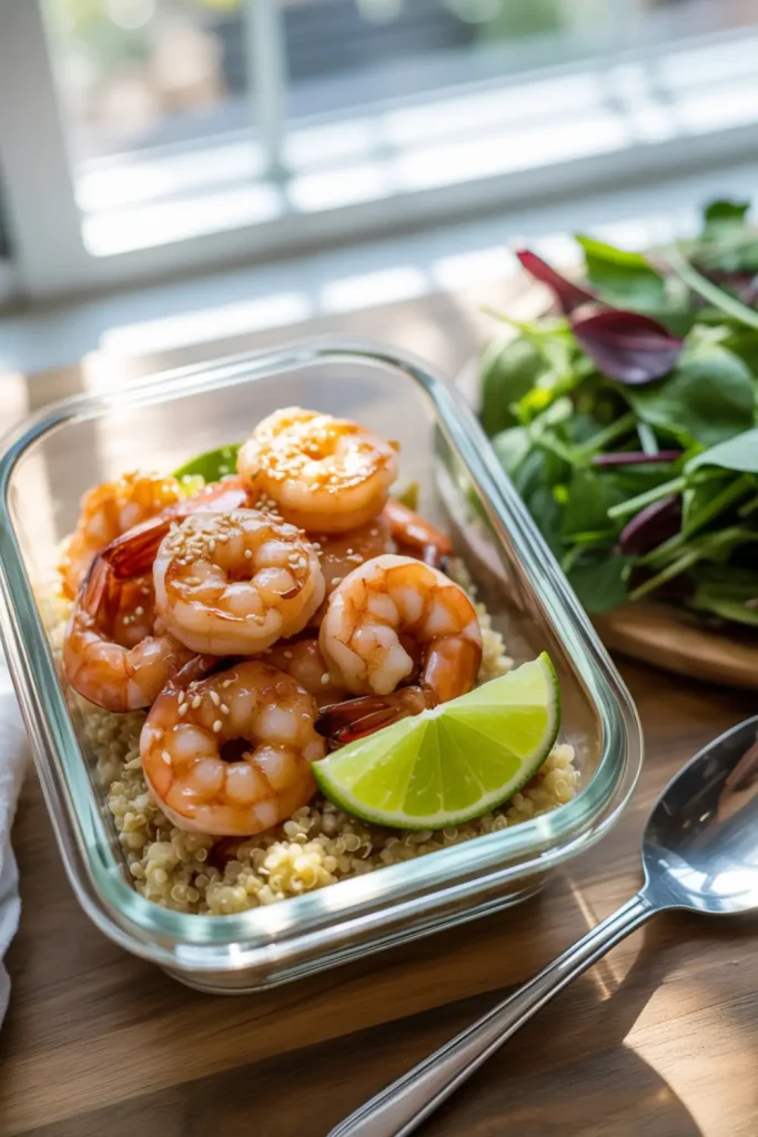 Honey Garlic Lime Sesame Shrimp
